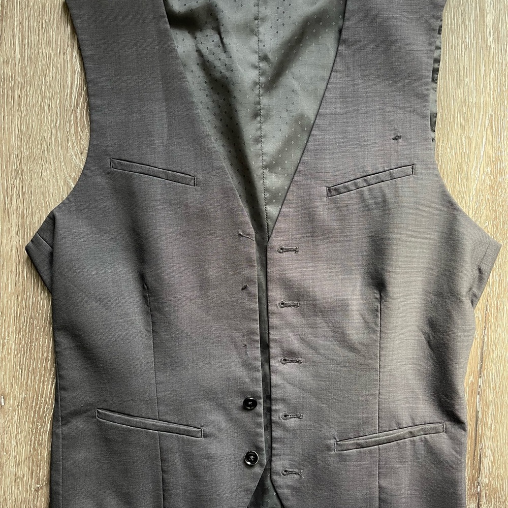 Express Men's Gray Vest